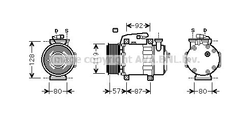 AVA QUALITY COOLING Kompressor,kliimaseade FDK468